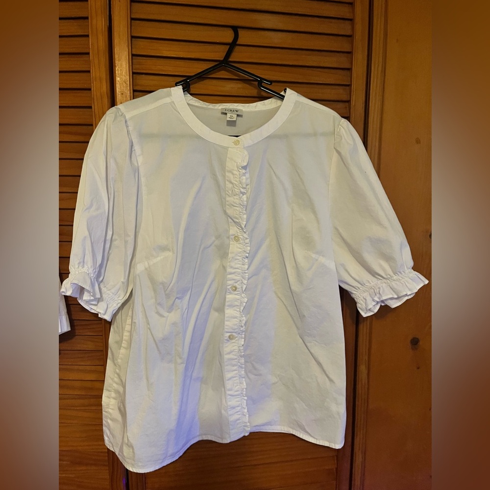 J. Crew Ivory Button-Up Shirt
